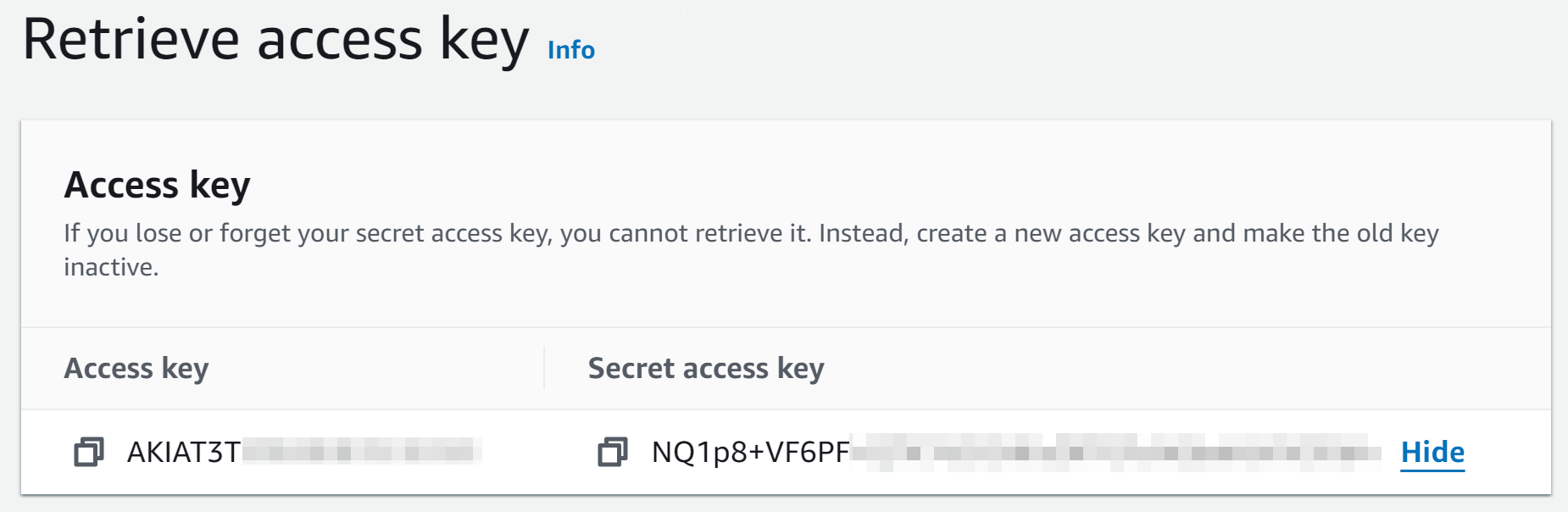 AWS Access Keys
